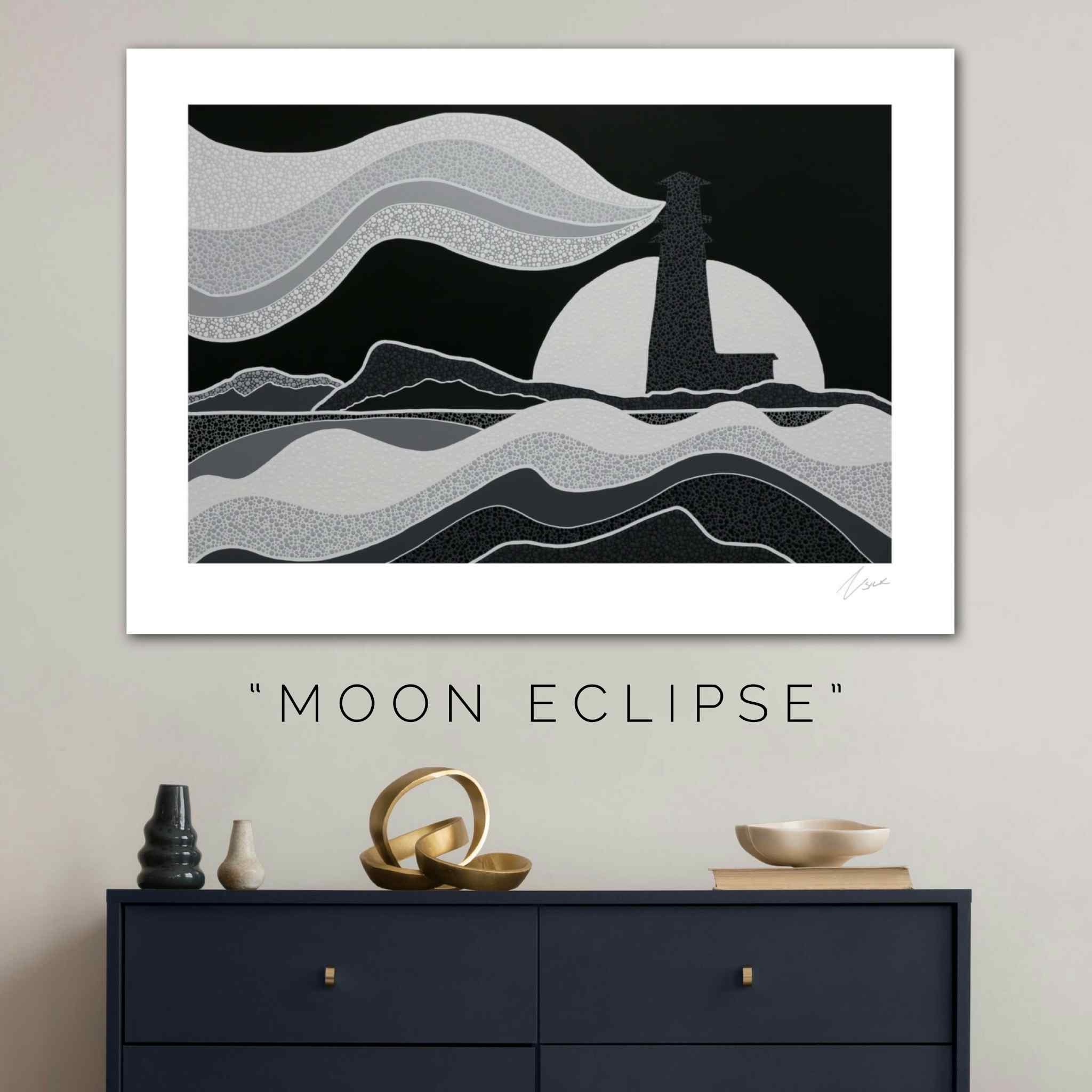MOON ECLIPSE PRINT