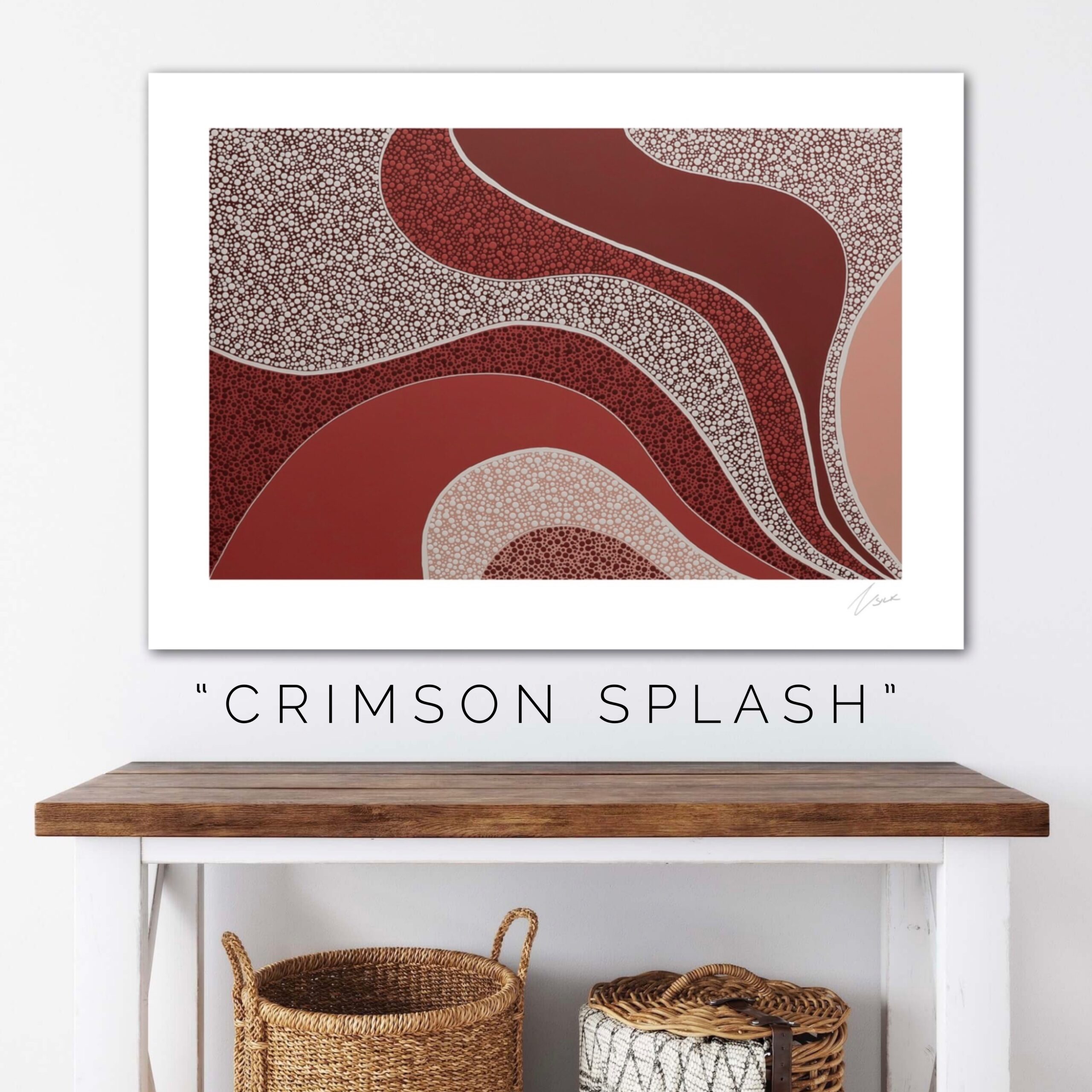 CRIMSON SPLASH PRINT