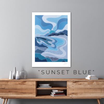 SUNSET BLUE PRINT