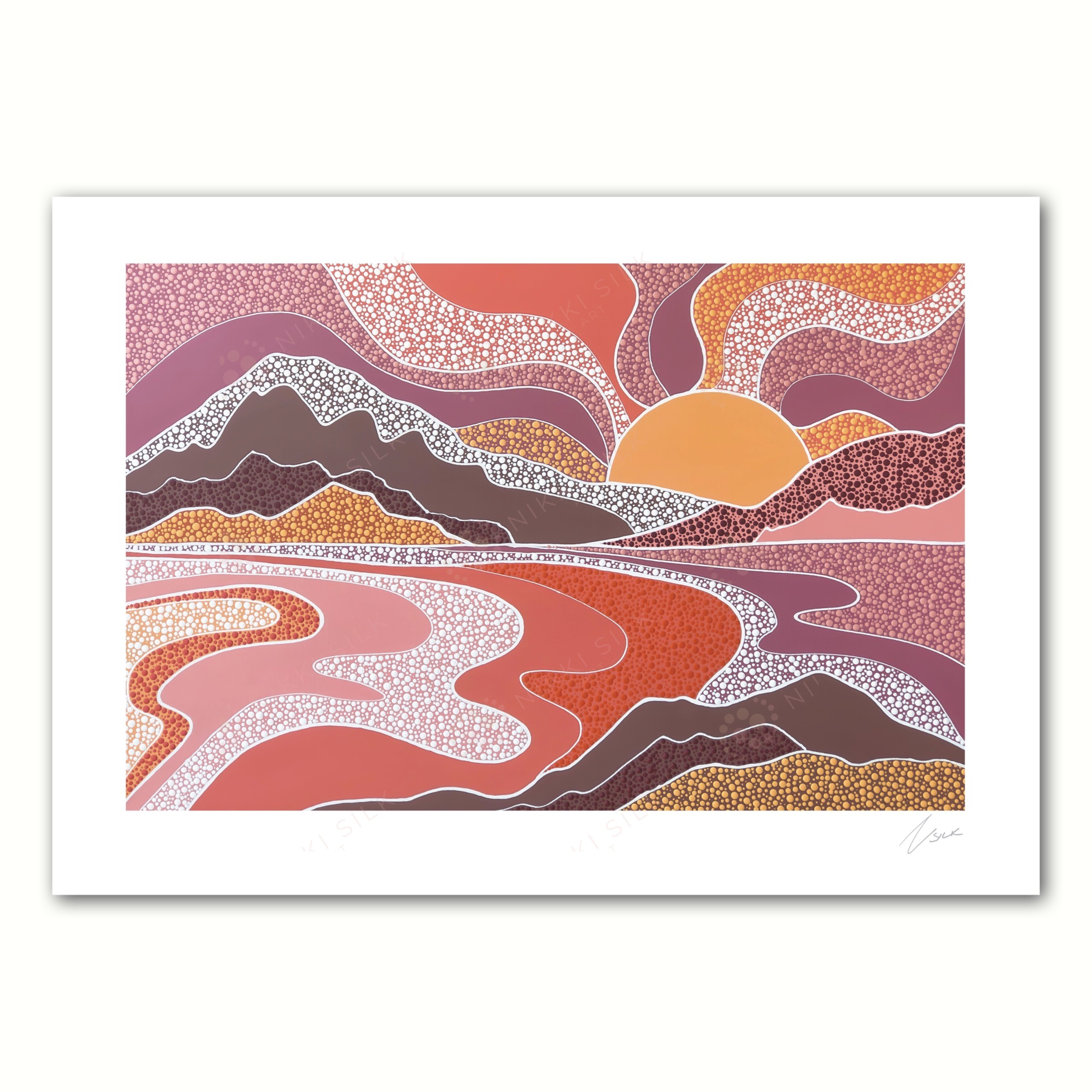 SUNSET LAKE PRINT - Image 2