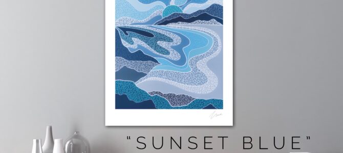 “SUNSET BLUE” – PRINT