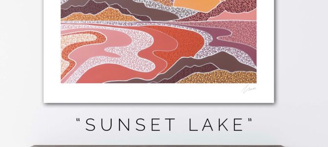 “SUNSET LAKE” – PRINT